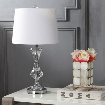 Riley 25" Crystal LED Table Lamp - JONATHAN Y